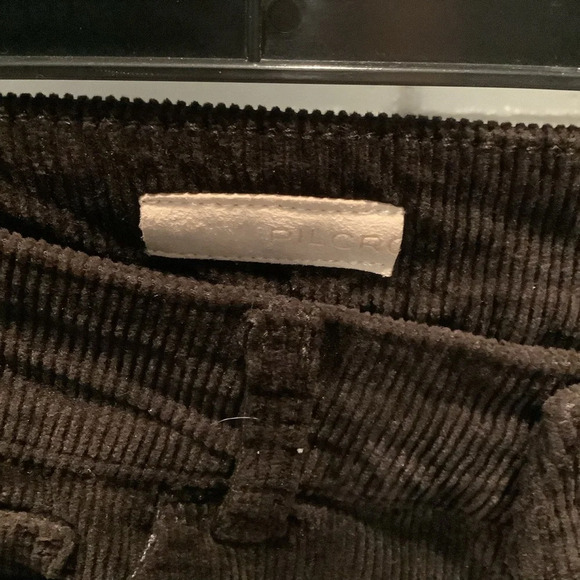 - #14 Pilcro by Anthropologie Chocolate Brown Corduroy Straight Pant Sz 26 - Picture 3 of 6